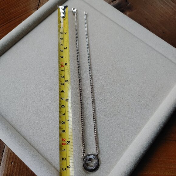 Gucci Interlocking G Logo .925 Sterling Silver Necklace - Picture 8 of 11